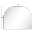 Grand miroir arqué TEHOME Dezerae pour manteau de cheminée, 40'' L x 32'' H