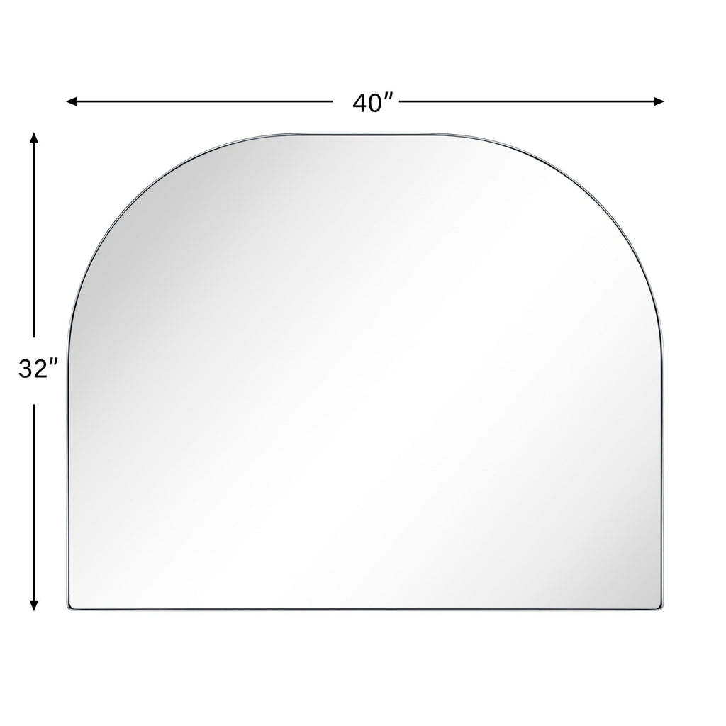 Grand miroir arqué TEHOME Dezerae pour manteau de cheminée, 40'' L x 32'' H