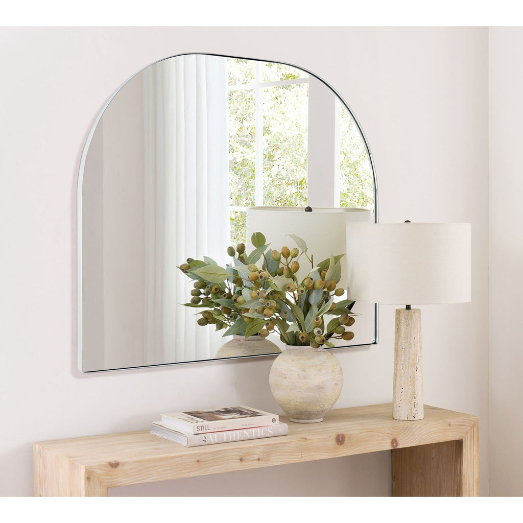Grand miroir arqué TEHOME Dezerae pour manteau de cheminée, 40'' L x 32'' H