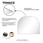 Grand miroir arqué TEHOME Dezerae pour manteau de cheminée, 40'' L x 32'' H