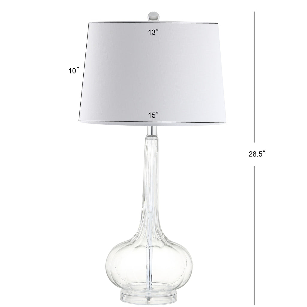 Lampe de table à LED Diamante 28,5 en verre rose (lot de 2) par JONATHAN Y