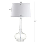 Lampe de table à LED Diamante 28,5 en verre rose (lot de 2) par JONATHAN Y