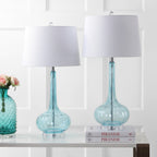 Lampe de table à LED Diamante 28,5 en verre rose (lot de 2) par JONATHAN Y