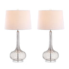 Lampe de table à LED Diamante 28,5 en verre rose (lot de 2) par JONATHAN Y