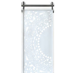 Décoration murale en bois blanc ivoire vieilli avec des touches de noir (lot de 2)