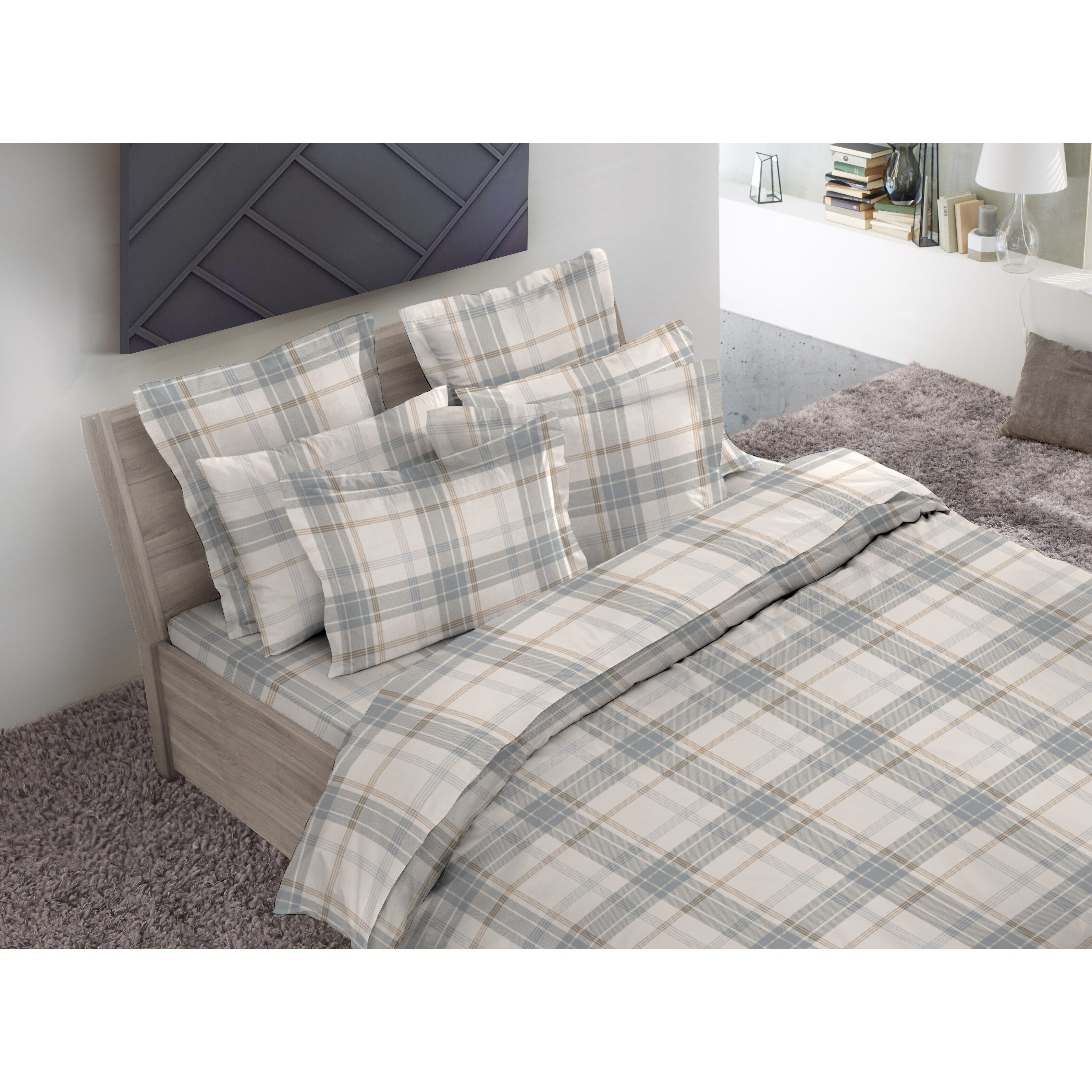 Parure de lit de luxe Dormisette en flanelle allemande et coton (170 g)