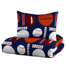 Dream Factory All Sports Ensemble de literie 7 pièces avec draps