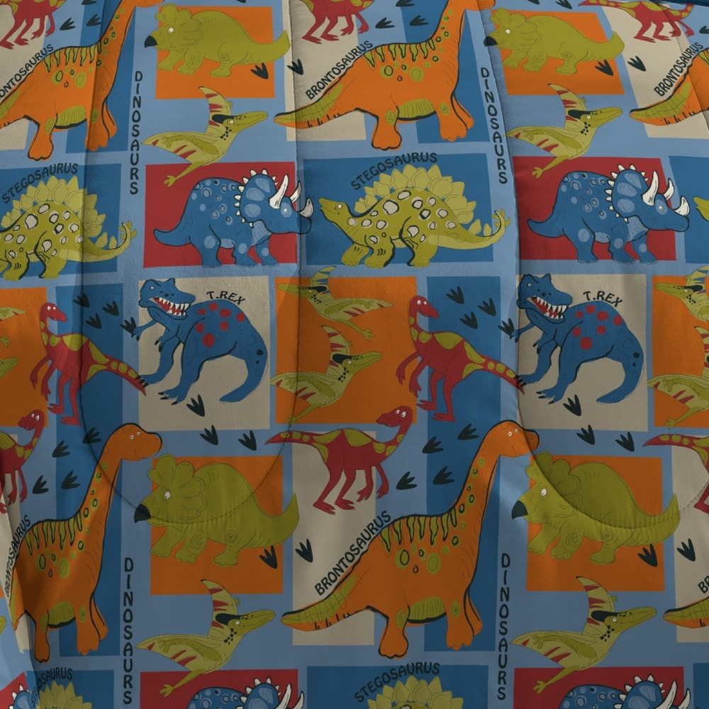 Parure de lit 7 pièces avec draps et blocs dinosaures Dream Factory