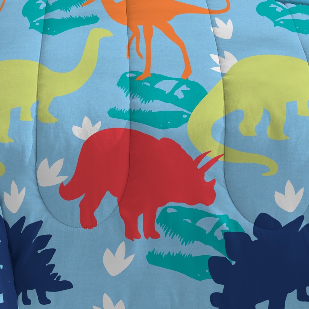 Parure de lit 5 pièces Dream Factory Dinosaur Prints avec draps
