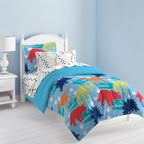 Parure de lit 5 pièces Dream Factory Dinosaur Prints avec draps