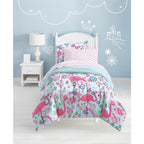 Dream Factory Flamingo Parure de lit 7 pièces avec draps