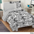 Parure de lit 5 pièces Dream Factory Geo Camo avec draps
