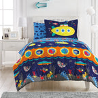 Parure de lit en microfibre Dream Factory Submarine avec draps