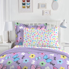 Parure de lit 7 pièces Dream Factory Sweet Butterfly avec draps