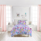Parure de lit 7 pièces Dream Factory Sweet Butterfly avec draps