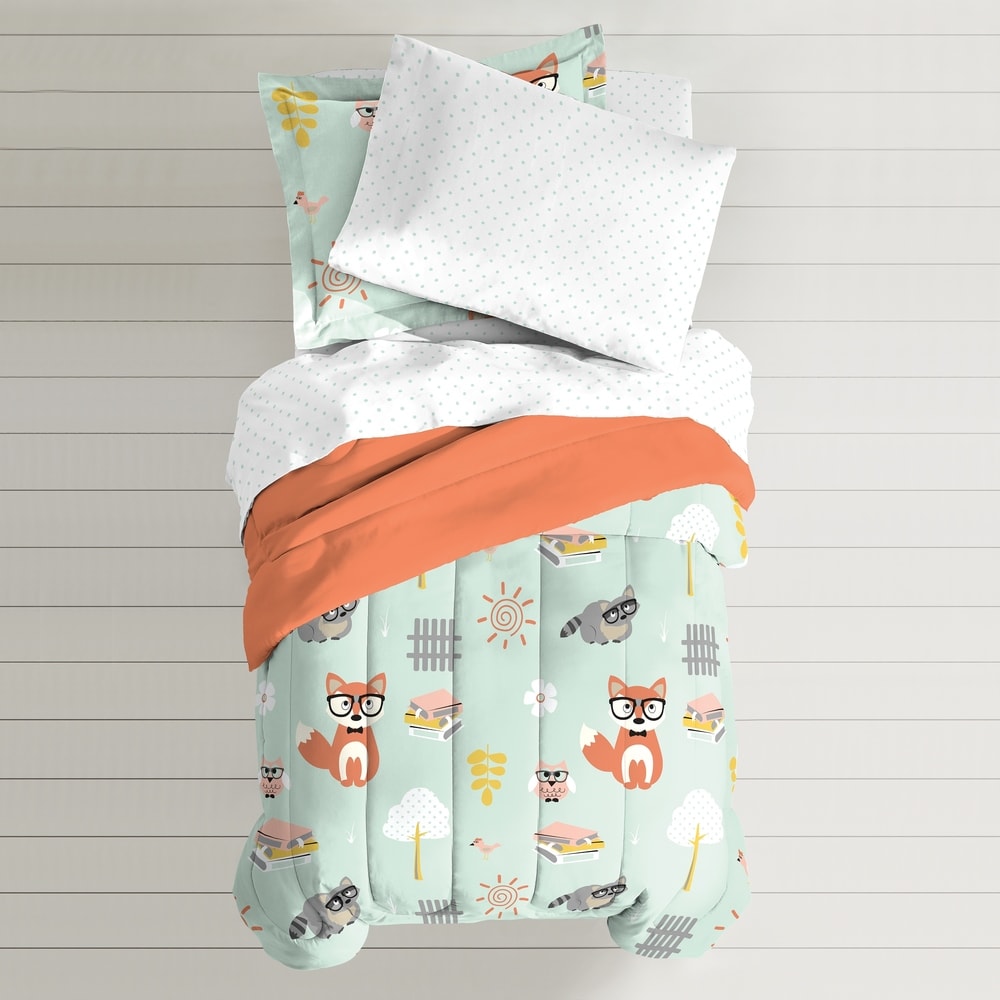 Lit double Dream Factory Woodland Friends dans un sac avec ensemble de draps