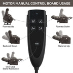 Fauteuil inclinable électrique à double moteur en chenille pour personnes âgées, canapé de salon Lazy Boy avec massage, chauffage et deux porte-gobelets