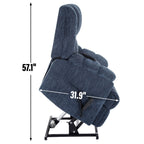 Fauteuils inclinables électriques à double moteur, massage thermique, positions infinies, jusqu'à 350 lb, avec télécommande électrique, robustes