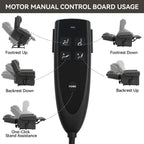 Fauteuil inclinable à double moteur, position infinie, massage thermique, mécanisme de mouvement robuste avec ports USB et poches latérales