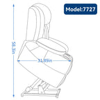 Fauteuil inclinable électrique à double moteur, position infinie, mécanisme de mouvement robuste avec massage et chauffage lombaire, porte-gobelets