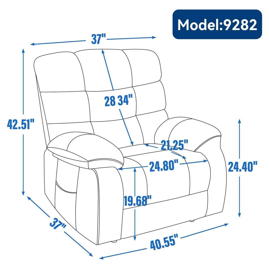 Fauteuil inclinable électrique à double moteur avec chauffage et massage, position infinie et télécommande, capacité jusqu'à 350 lb