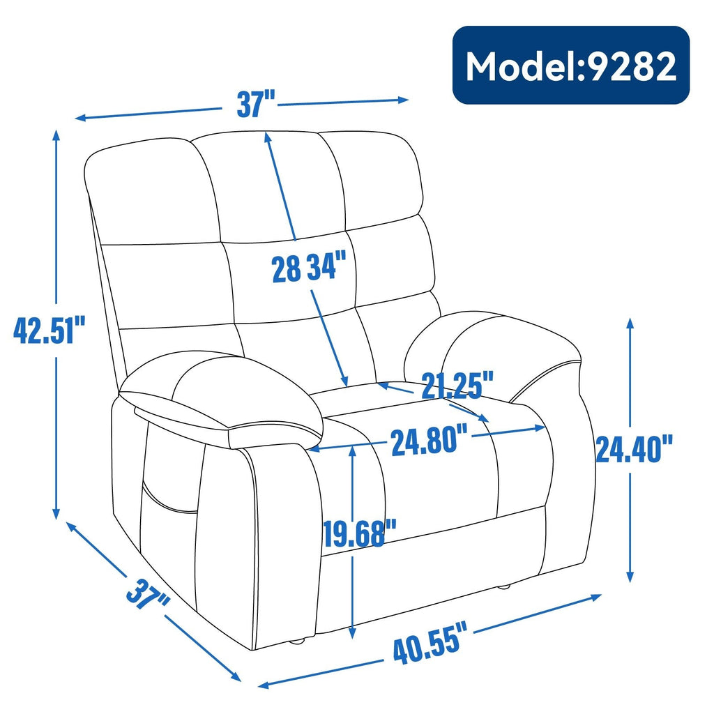 Fauteuil inclinable électrique à double moteur avec chauffage et massage, position infinie et télécommande, capacité jusqu'à 350 lb