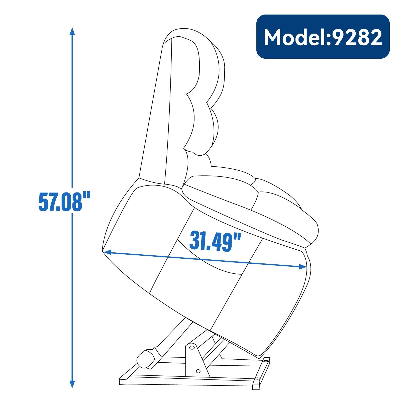 Fauteuil inclinable électrique à double moteur avec chauffage et massage, position infinie et télécommande, capacité jusqu'à 350 lb