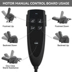 Fauteuil inclinable électrique à double moteur avec chauffage et massage, position infinie et télécommande, capacité jusqu'à 350 lb