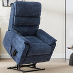 Fauteuil inclinable électrique à double moteur, fauteuil rembourré, canapé de massage chauffant avec minuterie, poches latérales et télécommande électrique