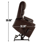 Fauteuil inclinable électrique à double moteur, fauteuil rembourré, canapé de massage chauffant avec minuterie, poches latérales et télécommande électrique