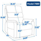 Fauteuil inclinable électrique à double moteur, fauteuil rembourré, canapé de massage chauffant avec minuterie, poches latérales et télécommande électrique