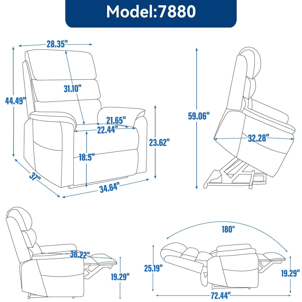 Fauteuil inclinable électrique à double moteur, fauteuil rembourré, canapé de massage chauffant avec minuterie, poches latérales et télécommande électrique
