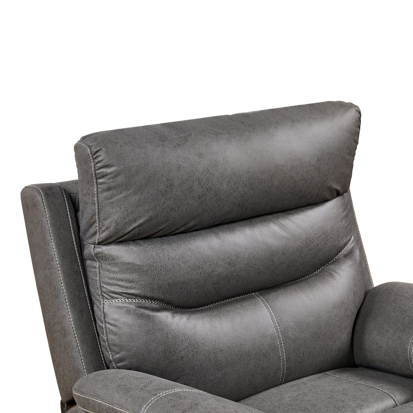 Fauteuil inclinable à double moteur avec pivot à 240°, fonction bascule, connectivité USB et appui-tête réglable