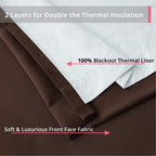 Rideaux occultants Dakota, isolation thermique, robustes et efficaces, avec œillets, 2 panneaux