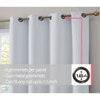 Rideaux occultants Dakota, isolation thermique, robustes et efficaces, avec œillets, 2 panneaux