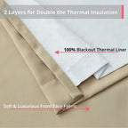 Rideaux occultants Dakota, isolation thermique, robustes et efficaces, avec œillets, 2 panneaux
