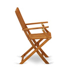 Ensembles de salle à manger d'extérieur East West Furniture : table ovale en bois d'acacia et chaises pliantes, huile naturelle (options de pièces)