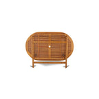 Ensemble de meubles de jardin East West Furniture : table en bois d'acacia et 4 chaises pliantes, huile naturelle (options de pièces)