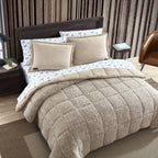 Ensemble couette et taies d'oreiller texturées en faux suède Eddie Bauer Sherwood
