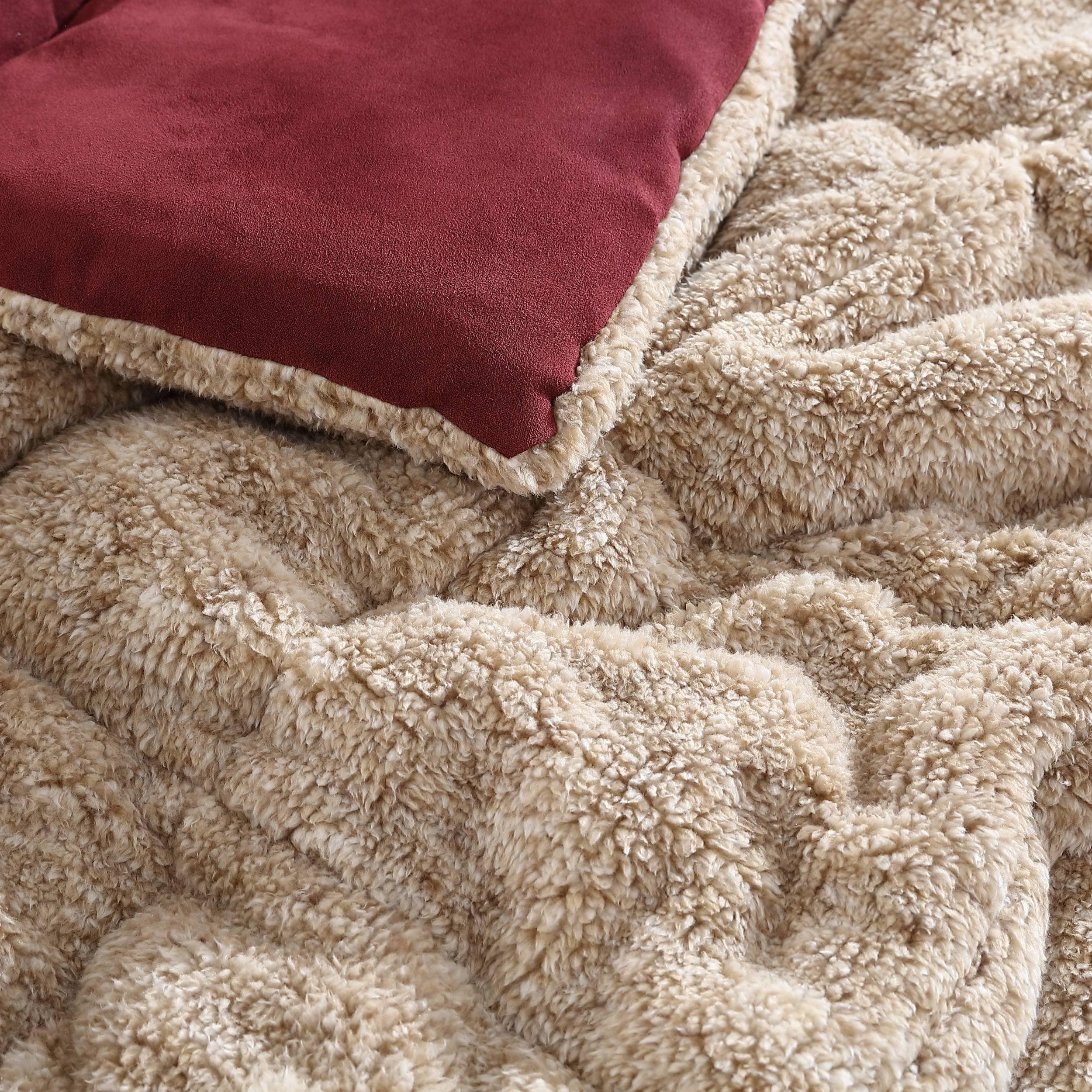 Ensemble couette et taies d'oreiller texturées en faux suède Eddie Bauer Sherwood