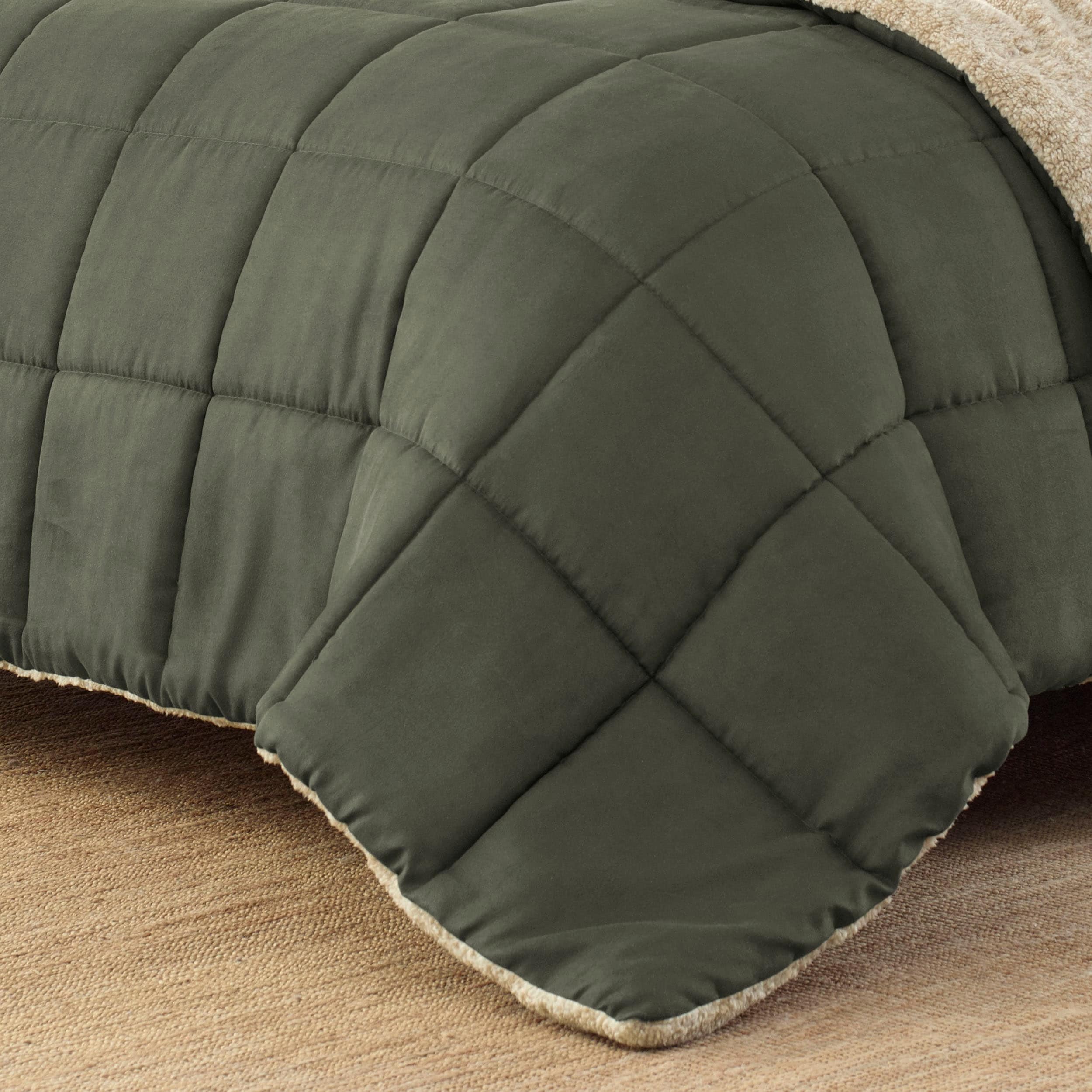 Ensemble couette et taies d'oreiller texturées en faux suède Eddie Bauer Sherwood