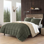 Ensemble couette et taies d'oreiller texturées en faux suède Eddie Bauer Sherwood