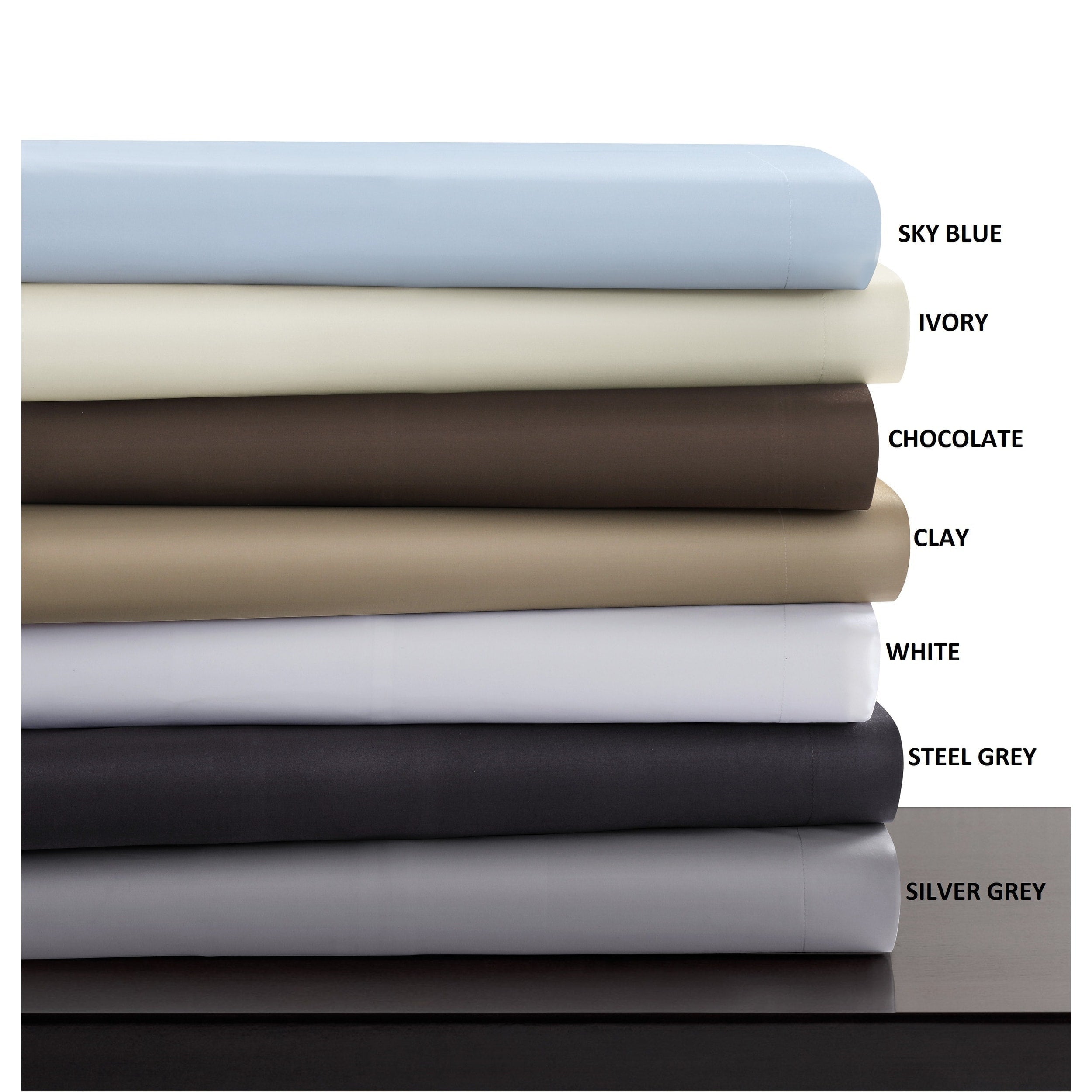 Parure de lit surdimensionnée en satin de coton égyptien 600 fils