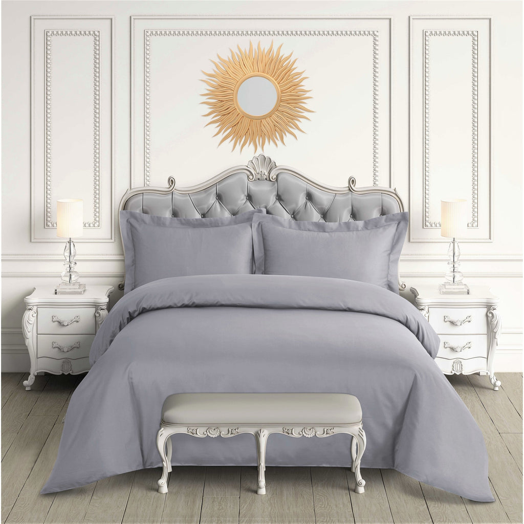Parure de lit surdimensionnée en satin de coton égyptien 600 fils