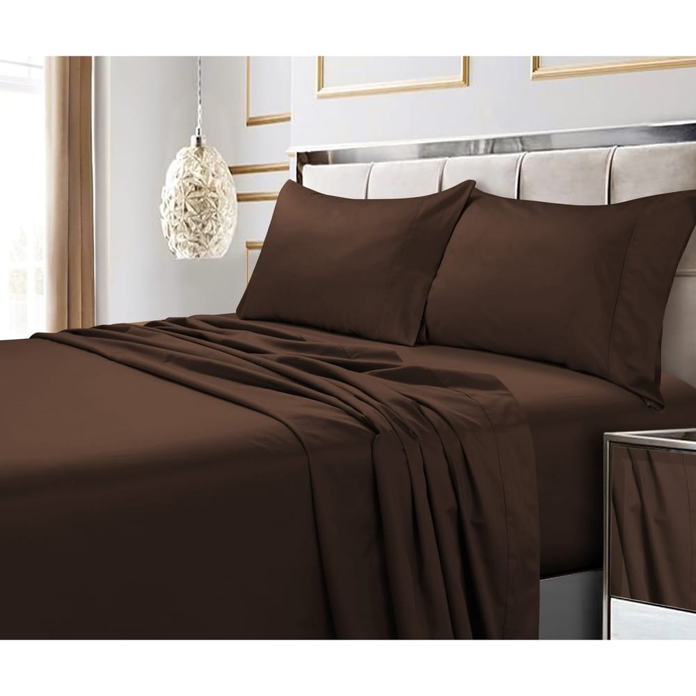 Ensemble de taies d'oreiller en coton égyptien 600 fils (lot de 2)
