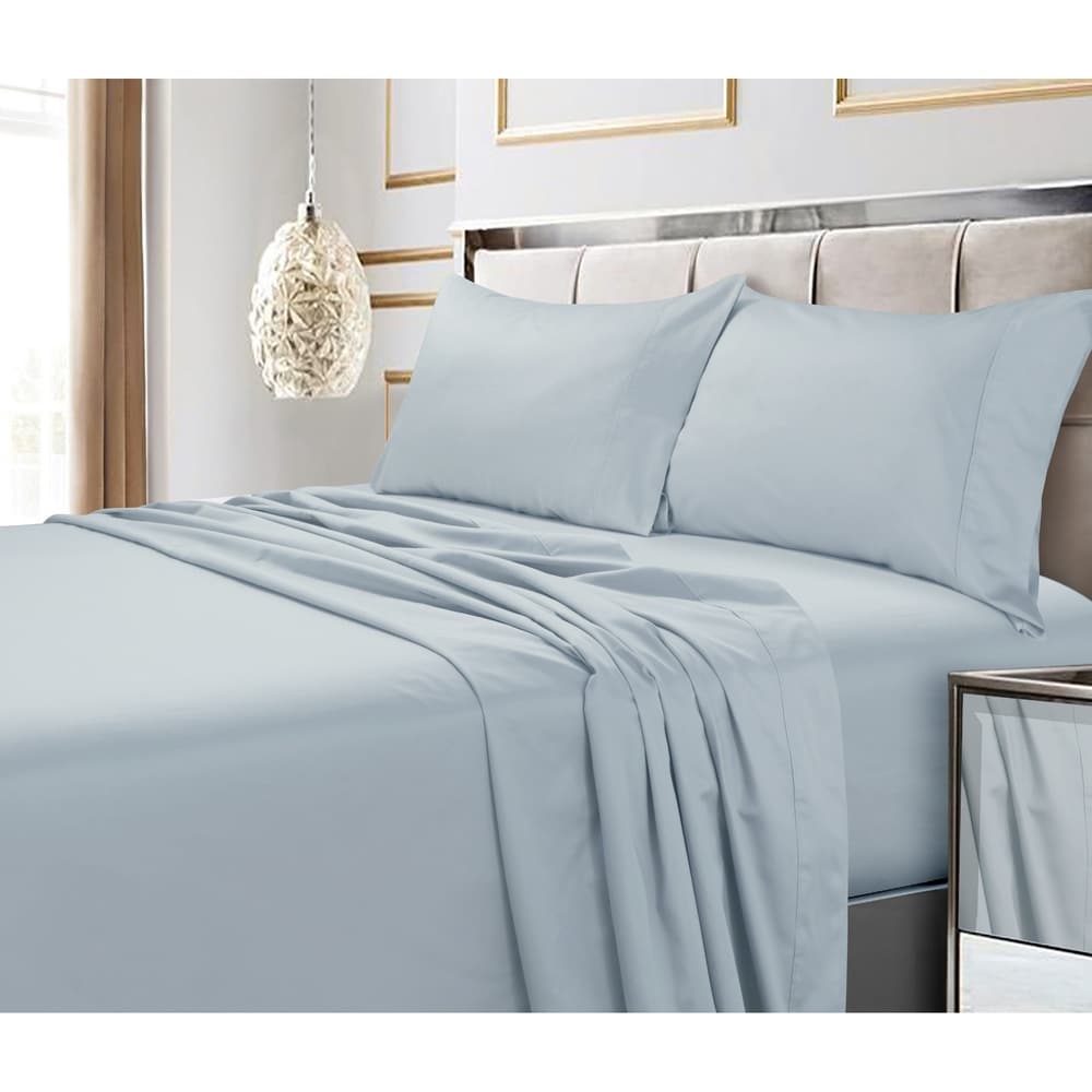 Ensemble de taies d'oreiller en coton égyptien 600 fils (lot de 2)