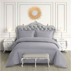 Parure de lit surdimensionnée en satin de coton égyptien 600 fils