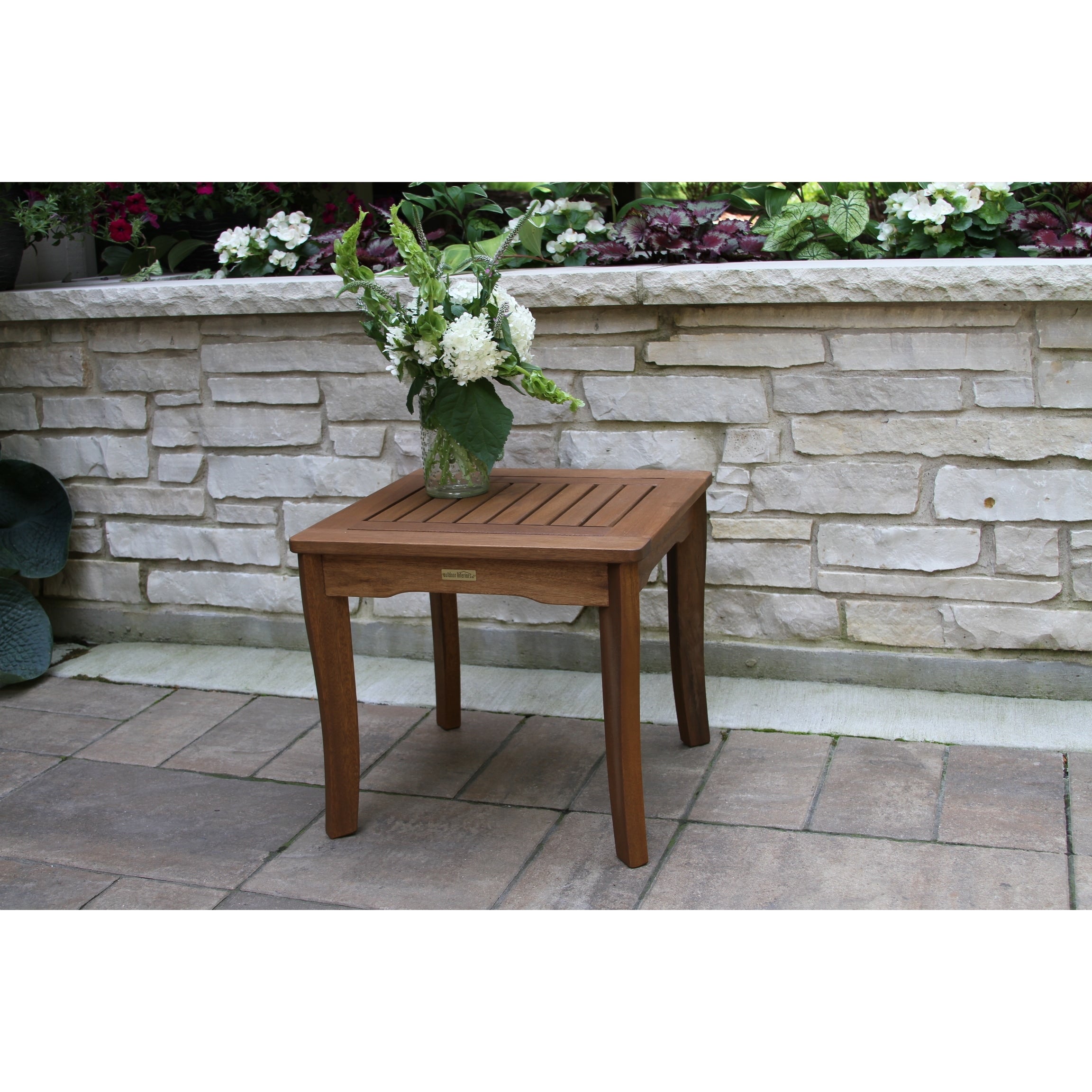 Ensemble de 3 chaises longues en osier d'eucalyptus Eilaf avec pouf et table d'appoint carrée