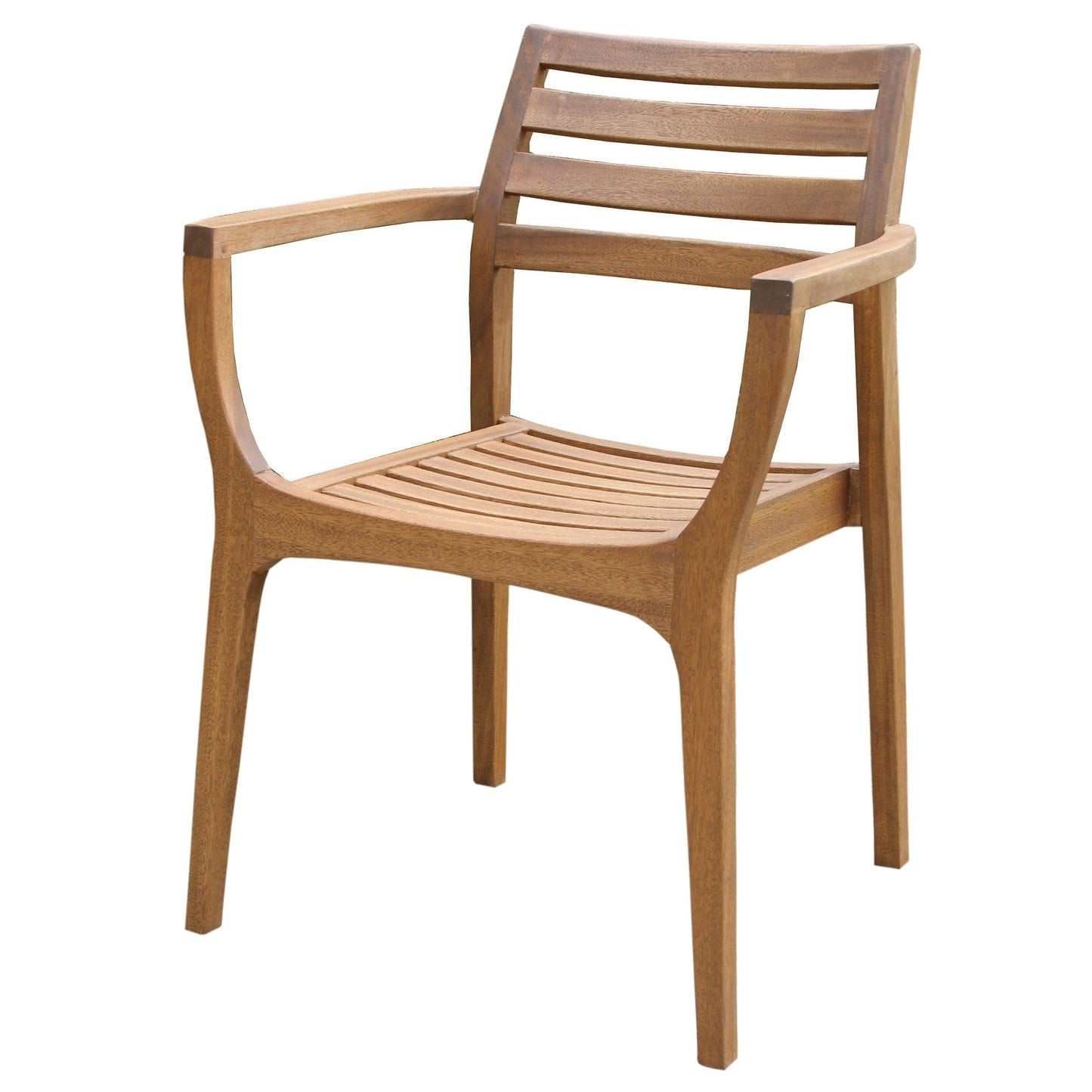Table à manger pliante et chaises empilables Eilaf 5 pièces en eucalyptus