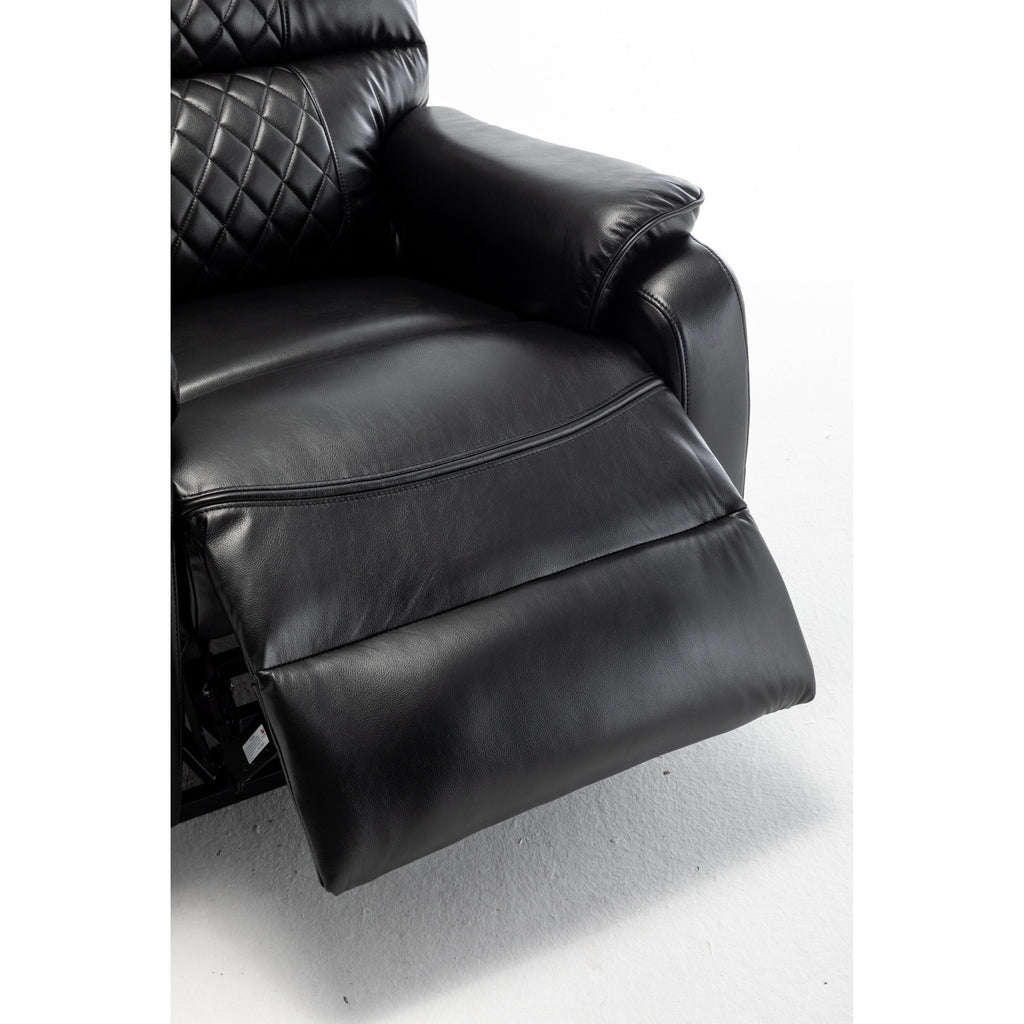 Fauteuil inclinable électrique pour personnes âgées avec inclinaison complète à 180°, moteur OKIN, siège large et poches latérales